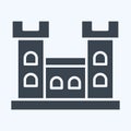 Icon Malahide Castle. related to Ireland symbol. glyph style. simple design editable. simple illustration