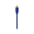 Male audio-video plug with blue cable. Connector for electrical equipment. Connection technology. Flat vector icon Royalty Free Stock Photo