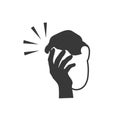 Icon of man with a gestures facepalm expression