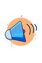 Icon manual speaker cartoon illustration Royalty Free Stock Photo