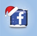 Icon marry christmas facebook