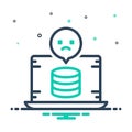 Mix icon for Missing, data and folder Royalty Free Stock Photo