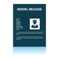 Icon Of Model Release Document Royalty Free Stock Photo