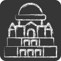 Icon Montjuic. related to Spain symbol. chalk Style. simple design editable. simple illustration