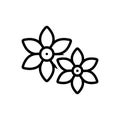 Black line icon for Motia, magnolia and heat