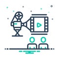 Mix icon for Movies, film and camera