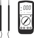 The icon of multimetric equipment. Flat vector illustration. Royalty Free Stock Photo