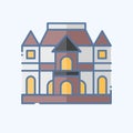 Icon Musee Rodin. related to France symbol. doodle style. simple design editable. simple illustration