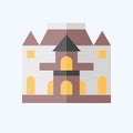 Icon Musee Rodin. related to France symbol. flat style. simple design editable. simple illustration