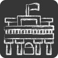 Icon Museo Del Prado. related to Spain symbol. chalk Style. simple design editable. simple illustration