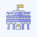 Icon Museo Del Prado. related to Spain symbol. doodle style. simple design editable. simple illustration