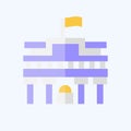 Icon Museo Del Prado. related to Spain symbol. flat style. simple design editable. simple illustration