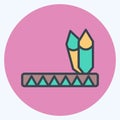 Icon Native American. related to American Indigenous symbol. color mate style. simple design editable