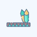 Icon Native American. related to American Indigenous symbol. doodle style. simple design editable