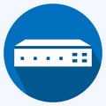 Icon Networking Switch - Long Shadow Style,Simple illustration,Editable stroke