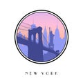 Icon New York city Royalty Free Stock Photo