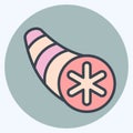 Icon Normal Bronchus. related to Respiratory Therapy symbol. color mate style. simple design editable. simple illustration