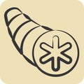 Icon Normal Bronchus. related to Respiratory Therapy symbol. hand drawn style. simple design editable. simple illustration