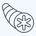 Icon Normal Bronchus. related to Respiratory Therapy symbol. line style. simple design editable. simple illustration