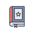 Color illustration icon for Novels, fiction and story
