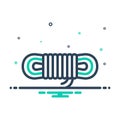 Mix icon for Nylon, rope and elastic Royalty Free Stock Photo