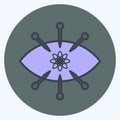 Icon Observation. suitable for data analytics symbol. color mate style. simple design editable. design template vector. simple