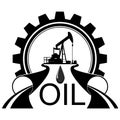 Icon oil industry Royalty Free Stock Photo