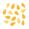 Icon of oil seeds. Vector. Flat style orange icon Royalty Free Stock Photo