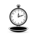 Icon old vintage pocket watch Royalty Free Stock Photo