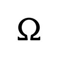 Icon. Omega symbol symbol sign