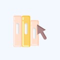 Icon Online Library. related to Education symbol. flat style. simple design editable. simple illustration Royalty Free Stock Photo