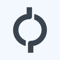 Icon Open Connection. suitable for Community symbol. glyph style. simple design editable. design template vector. simple symbol