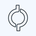 Icon Open Connection. suitable for Community symbol. line style. simple design editable. design template vector. simple symbol