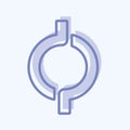 Icon Open Connection. suitable for Community symbol. two tone style. simple design editable. design template vector. simple symbol