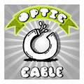 Icon of optic cable hand-drawn Royalty Free Stock Photo