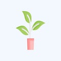 Icon Organically Grown Hemp. related to CBD Oil symbol. simple design editable. simple illustration