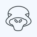 Icon Ostrich. related to Animal Head symbol. simple design editable. simple illustration