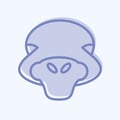 Icon Ostrich. related to Animal Head symbol. simple design editable. simple illustration