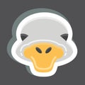 Icon Ostrich. related to Animal Head symbol. simple design editable. simple illustration