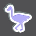 Icon Ostrich. related to Domestic Animals symbol. simple design editable. simple illustration