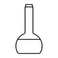 Icon Outline Bottle isolated on white background. Magic Potion in Flask. Vector illustration for your design, game, card. Royalty Free Stock Photo