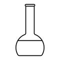 Icon Outline Bottle isolated on white background. Magic Potion in Flask. Vector illustration for your design, game, card, web. Royalty Free Stock Photo