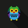 Icon owl. Vector. Royalty Free Stock Photo