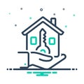 Mix icon for Ownership, proprietorship and resident