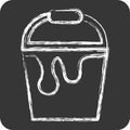 Icon Paint Bucket. suitable for Paint Art Tools symbol. chalk Style. simple design editable. design template vector. simple Royalty Free Stock Photo