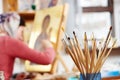 Icon painting concept Royalty Free Stock Photo