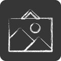 Icon Painting. suitable for Paint Art Tools symbol. chalk Style. simple design editable. design template vector. simple Royalty Free Stock Photo
