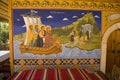 Icon paintings in monastery interior Royalty Free Stock Photo