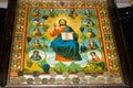 Icon paintings in monastery interior Royalty Free Stock Photo