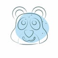 Icon Panda. related to Animal symbol. Color Spot Style. simple design editable. simple illustration